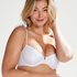 Santorini padded underwired bikini top Vivian Hoorn, Biały
