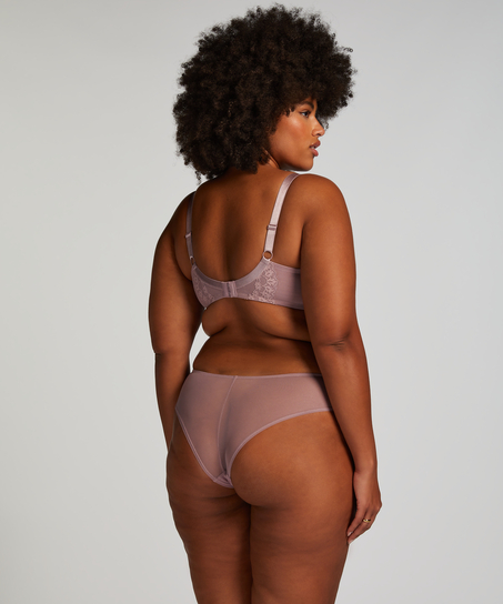 Biustonosz nieusztywniany z fiszbinami Daisy, Fioletowy