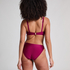 Usztywniany top bikini z fiszbinami Marrakech, Czerwony