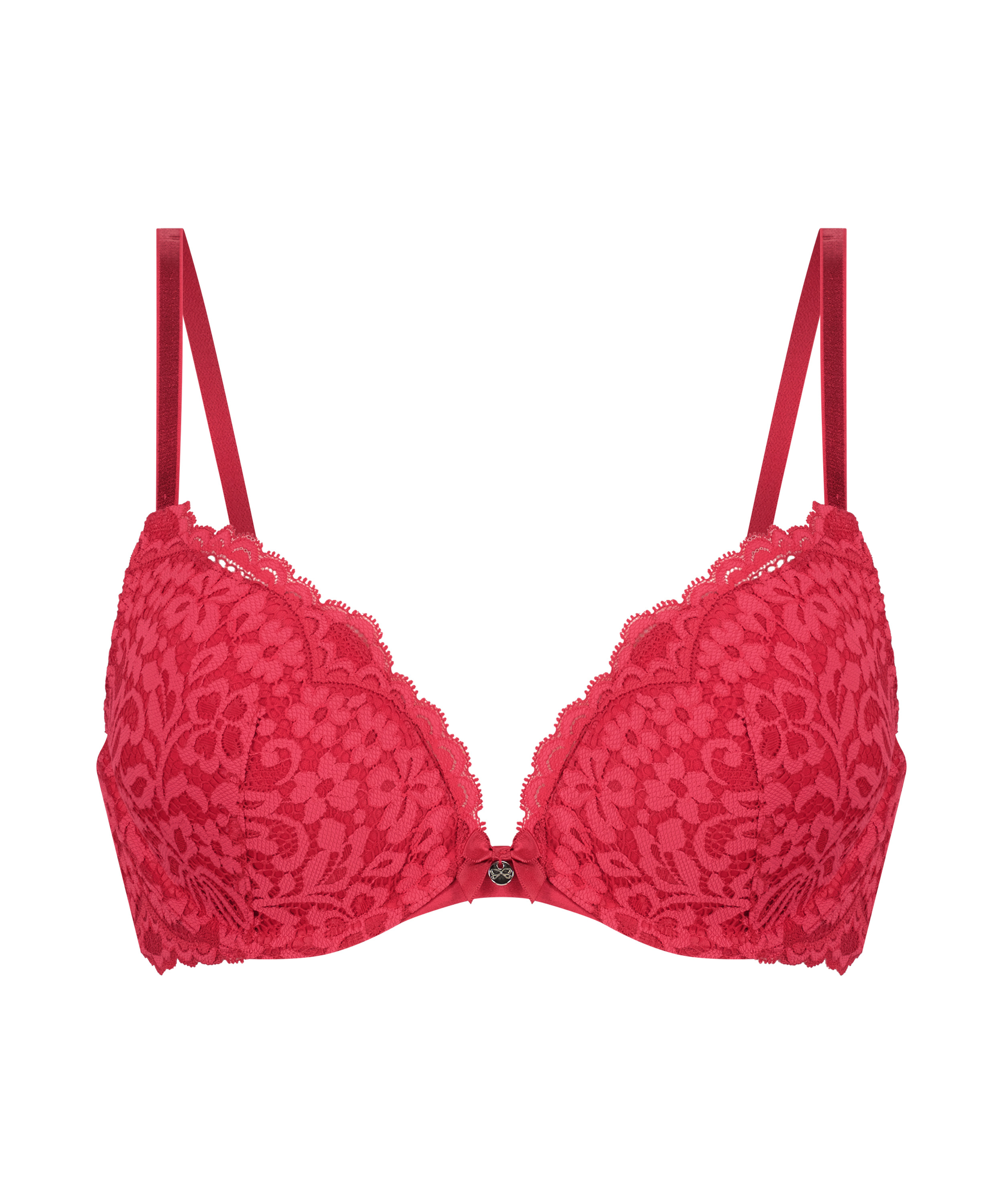Biustonosz usztywniany push-up Rose, Czerwony, main