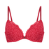 Biustonosz usztywniany push-up Rose, Czerwony