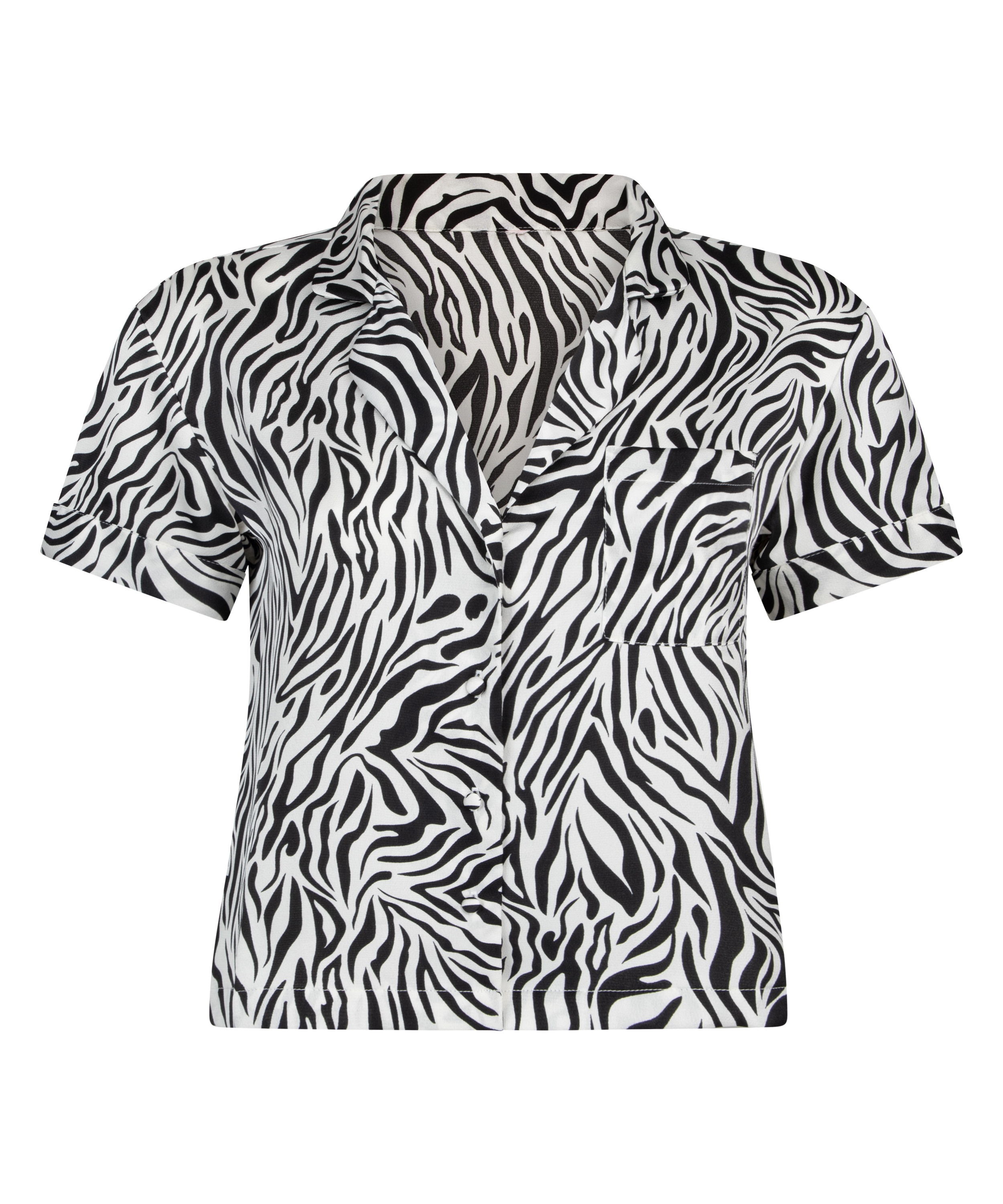 Satynowa narzutka Peppers z kr&oacute;tkim rękawem, Biały, main