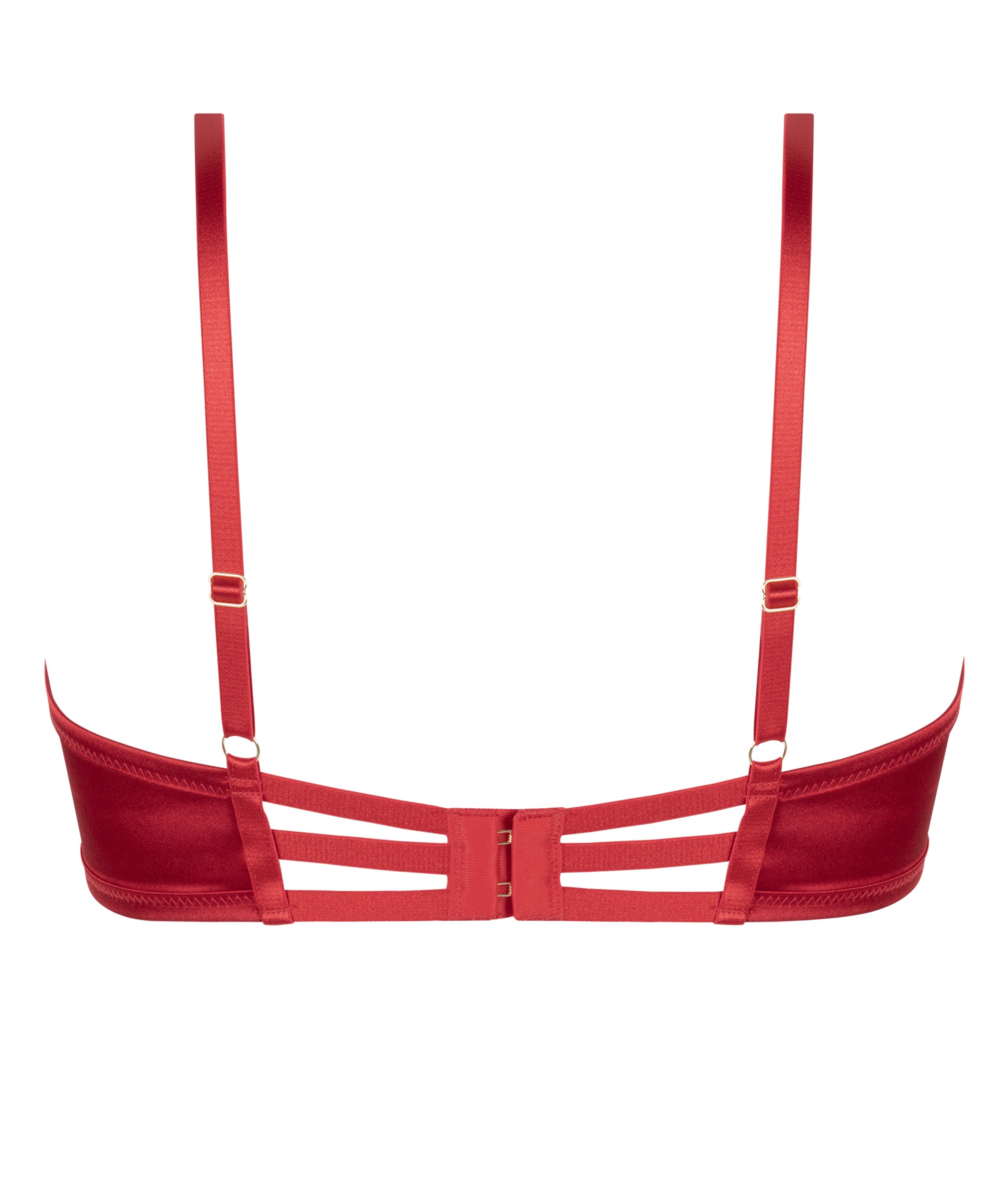Nieusztywniany biustonosz z fiszbinami Vienna, Czerwony, main