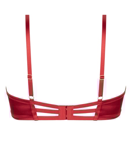 Nieusztywniany biustonosz z fiszbinami Vienna, Czerwony