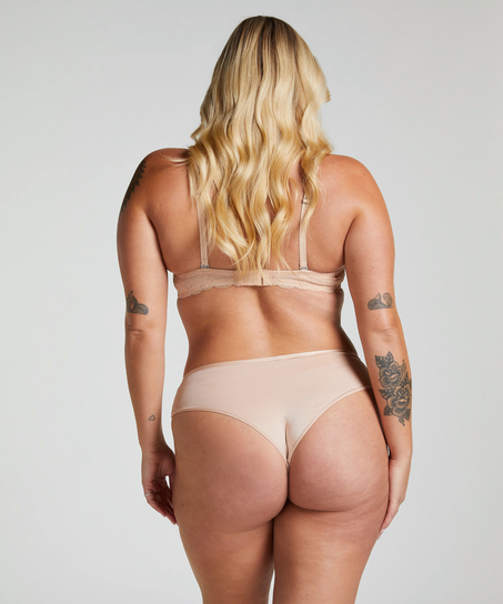 ﻿Biustonosz usztywniany z fiszbinami Angie, Beżowy