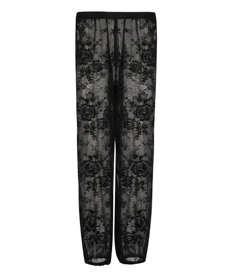 Koronkowe Spodnie Balonowe Sunset, Czarny