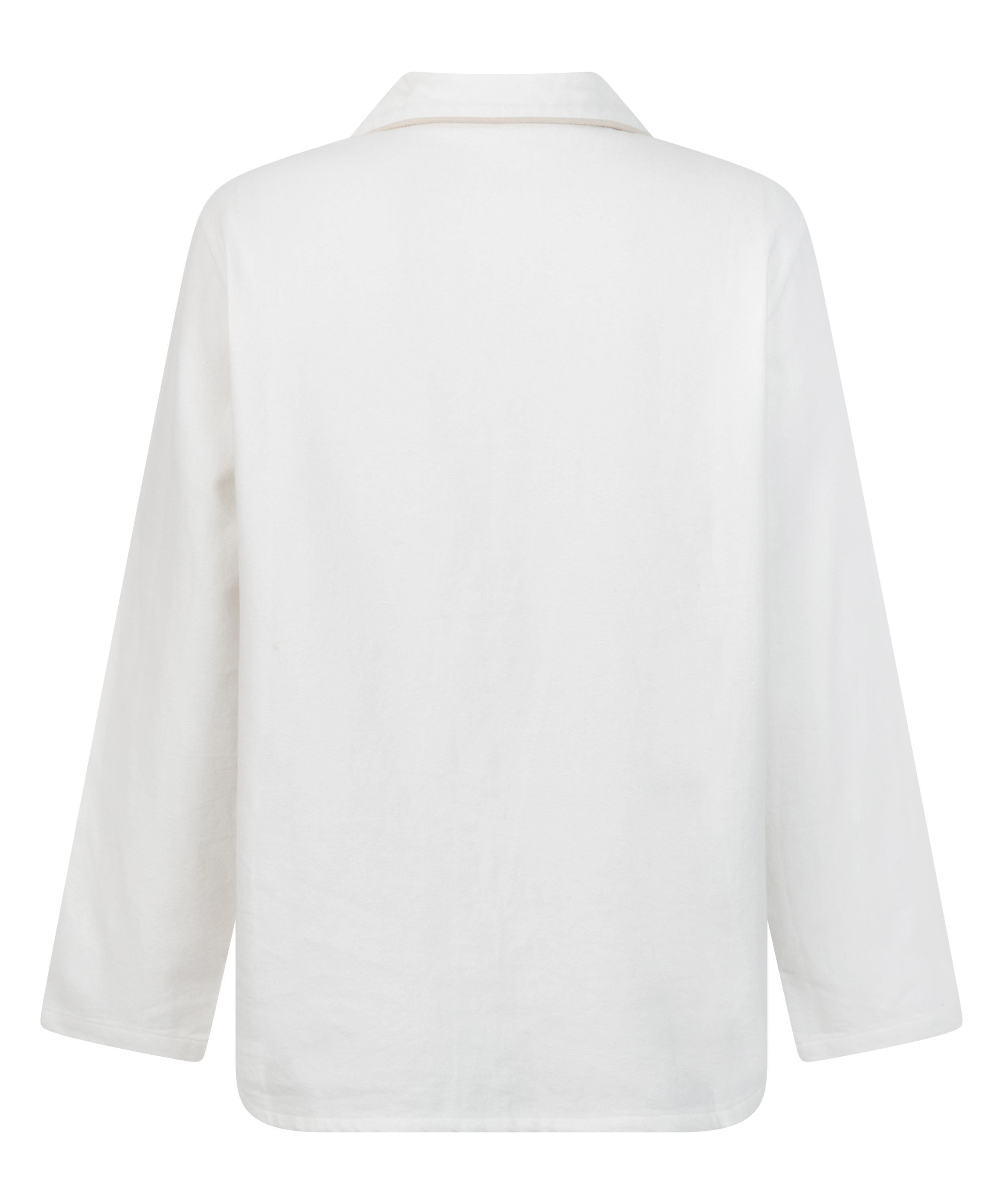 Top piżamowy Flanel Essentials, Biały, main