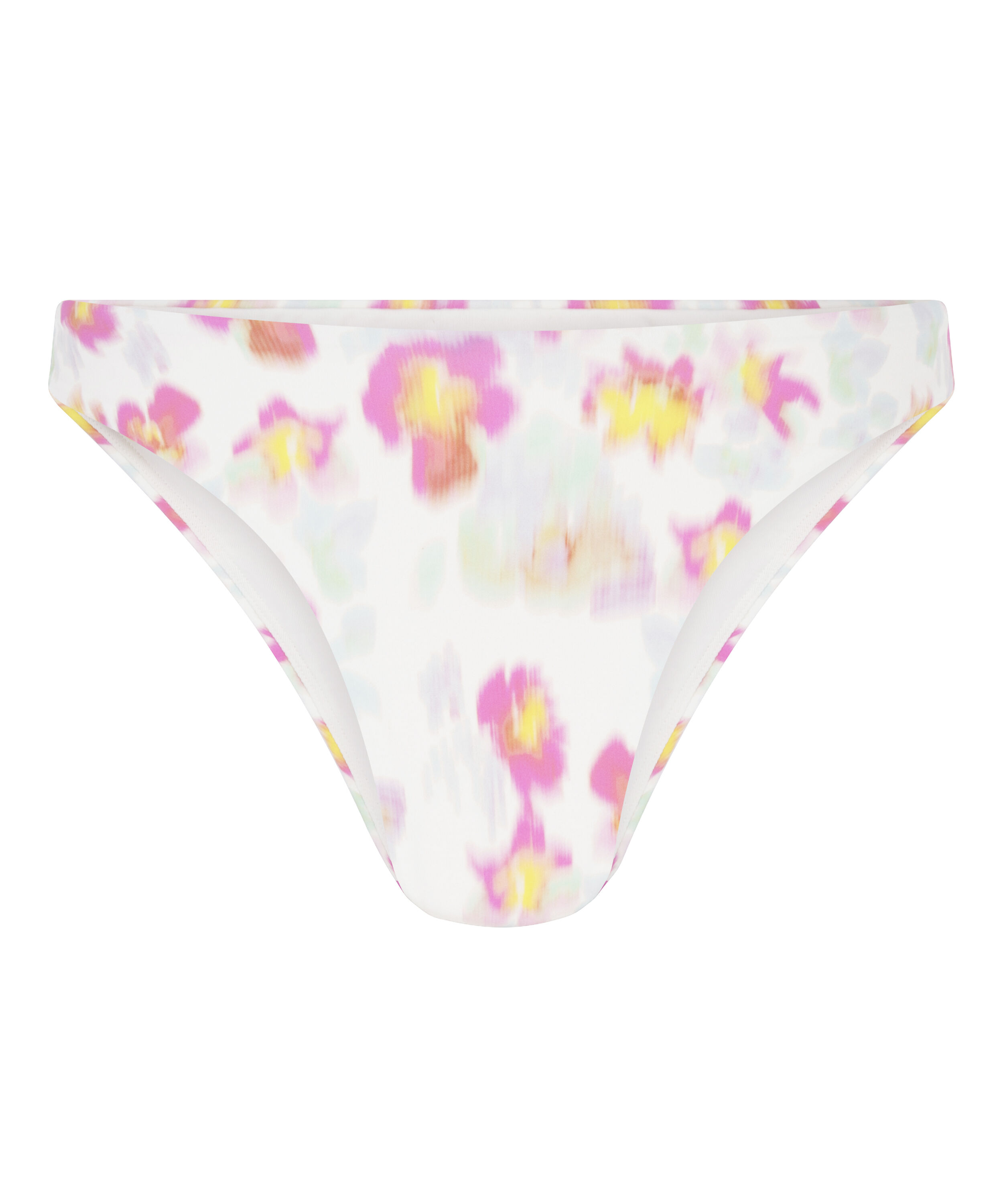 Majtki Bikini Wysoko Krojona Madeira, R&oacute;żowy