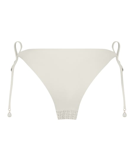Majtki Bikini Cheeky Tanga Maui Crochet, Biały