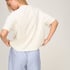 Komplet Piżamowy z Szortami i T-shirtem, Biały