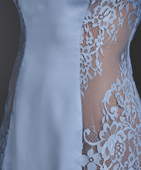 Jennifer Slip Dress, Niebieski