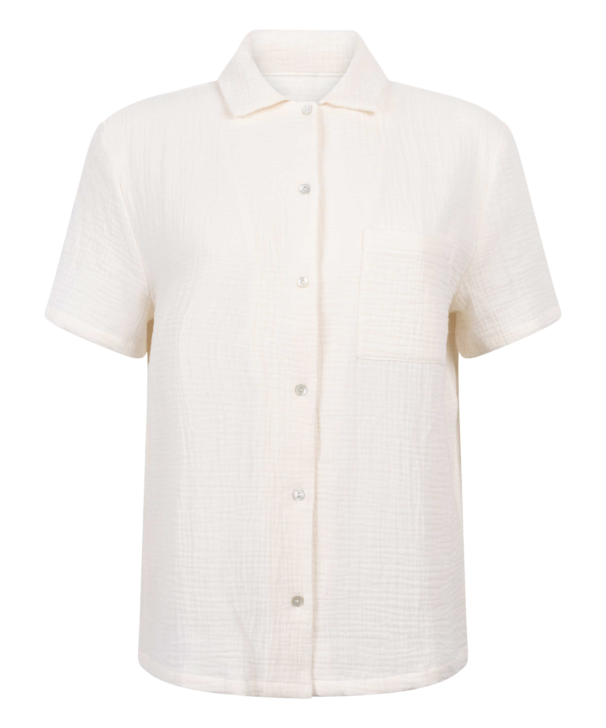 Muślinowa narzutka, Biały, main