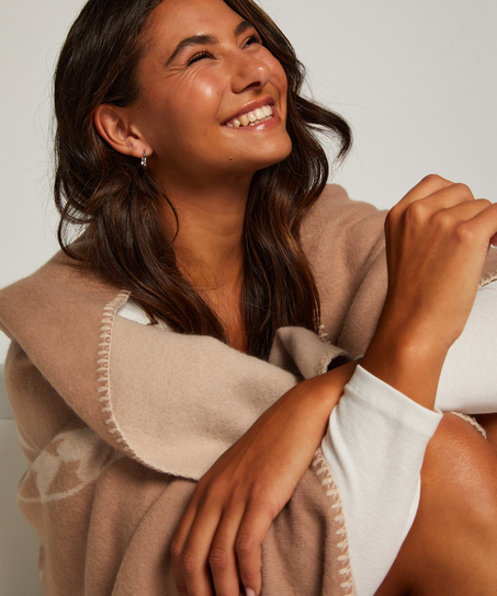 Przytulny Koc Leonie, Brązowy