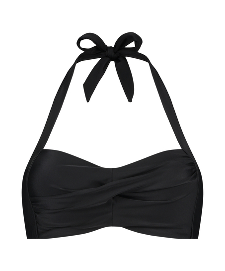 G&oacute;ra od bikini typu bandeau Luxe, Czarny