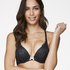 Padded underwired push-up bra Acantha, Czarny