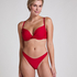 Majtki Bikini Wysoko Krojona Luna, Czerwony