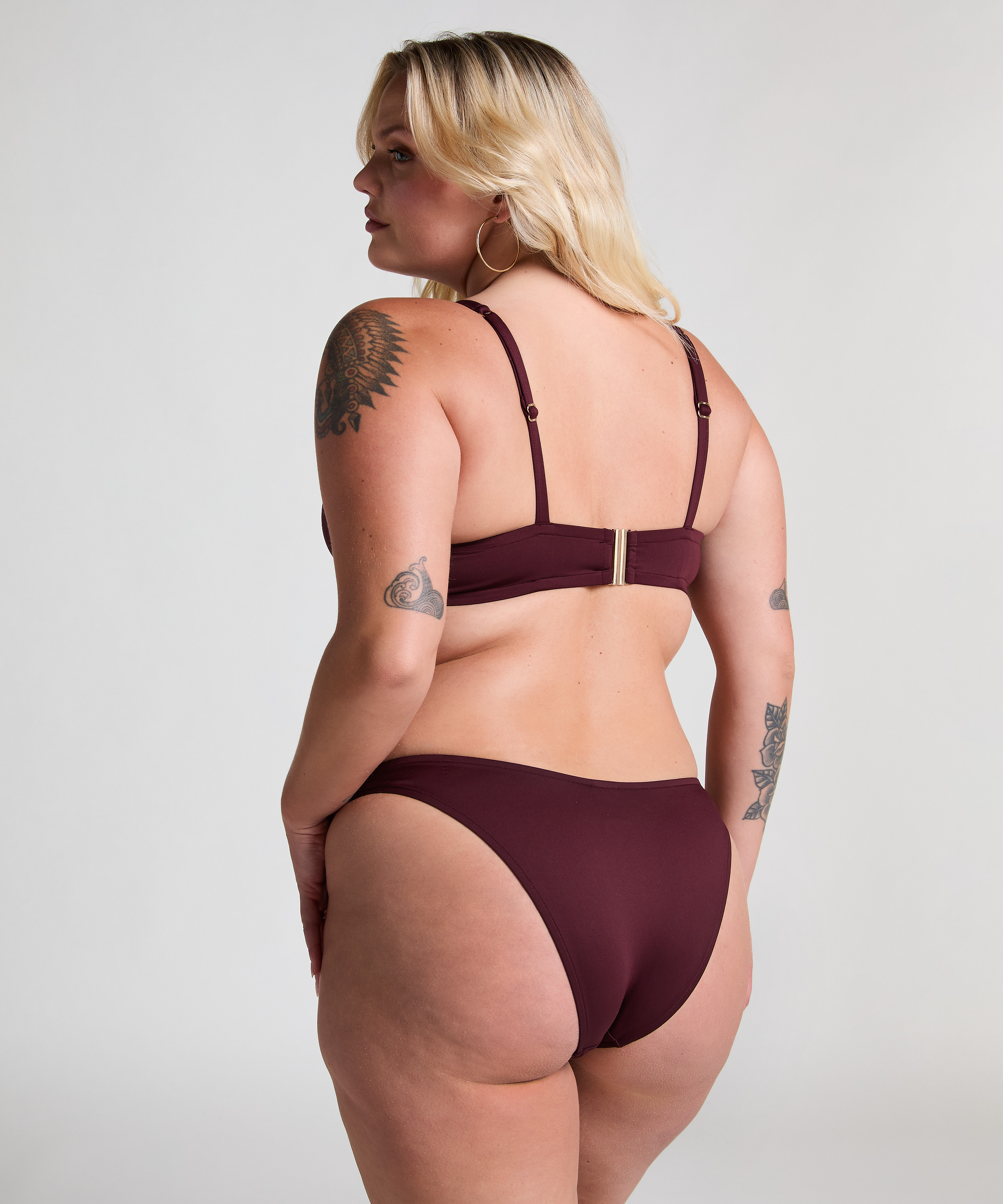 Neoprenowy top od bikini, Fioletowy, main