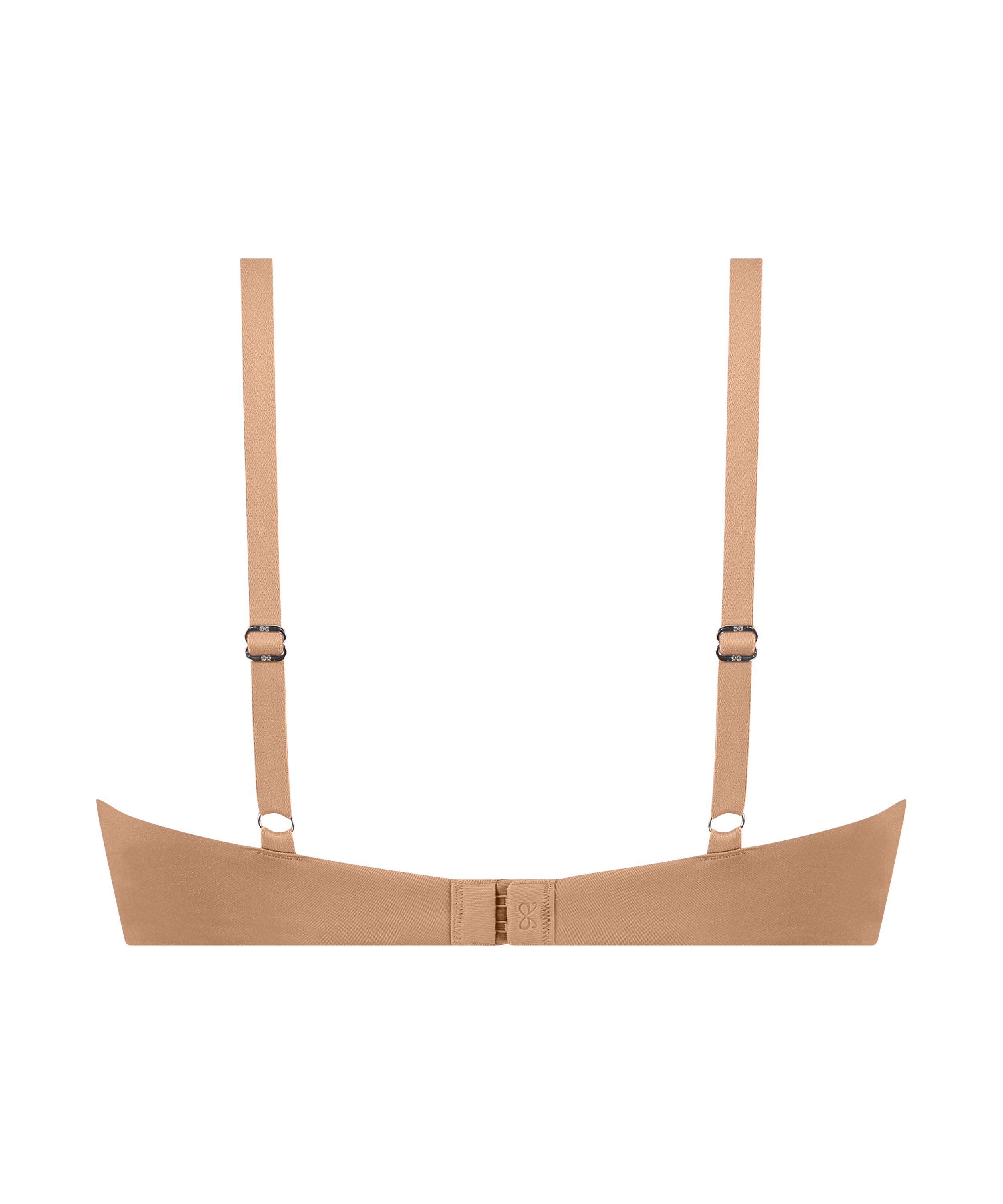 Biustonosz usztywniany z fiszbinami Smooth, Brązowy, main