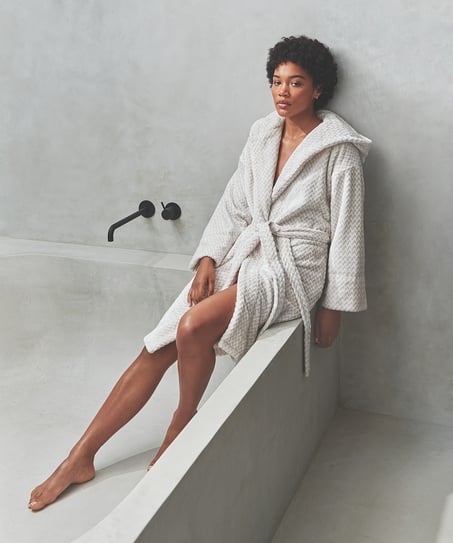 Polarowy szlafrok, Beżowy