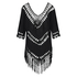 Fringe Tunic, Czarny