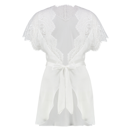 Kimono z krótkimi rękawkami, Biały