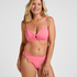 Nieusztywniona g&oacute;ra od bikini z fiszbinami Luxe, R&oacute;żowy