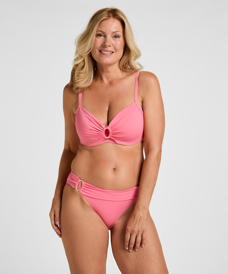 Nieusztywniona g&oacute;ra od bikini z fiszbinami Luxe, R&oacute;żowy