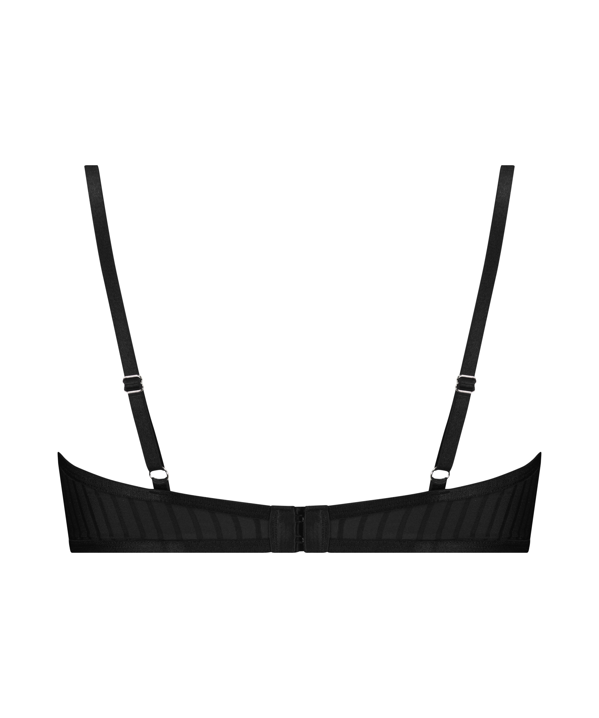 Częściowo usztywniony biustonosz z fiszbinami Dana, Czarny, main