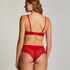 Biustonosz usztywniany push-up Rose, Czerwony
