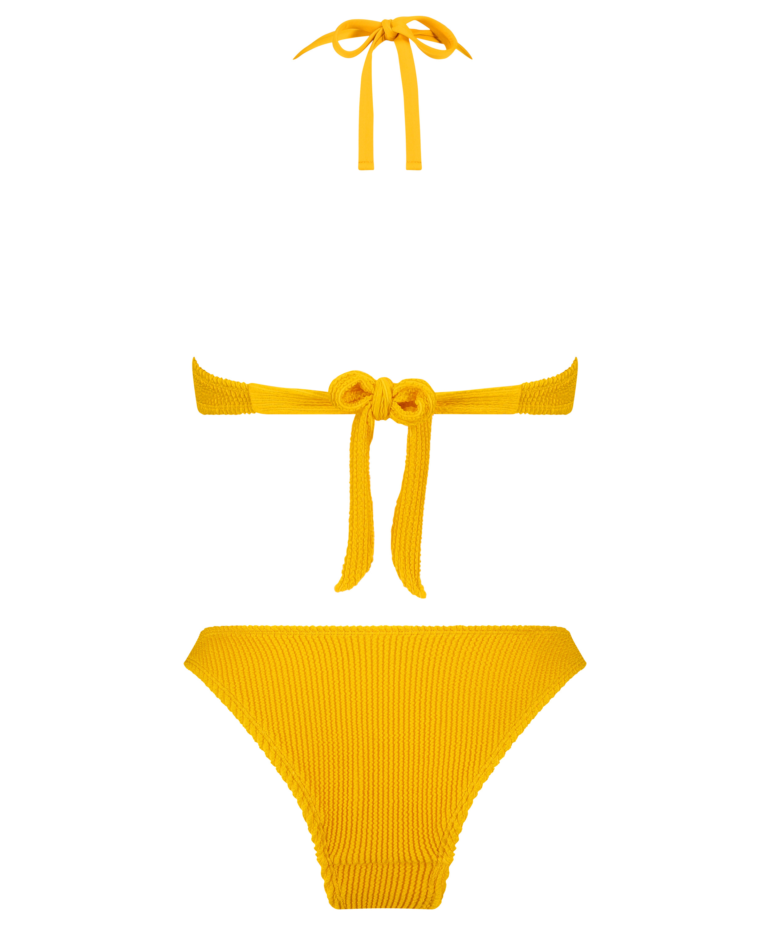 Kr&oacute;tki komplet bikini Crinkle, Ż&oacute;łty, main