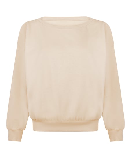 Boatneck Sweater Audrey, Beżowy