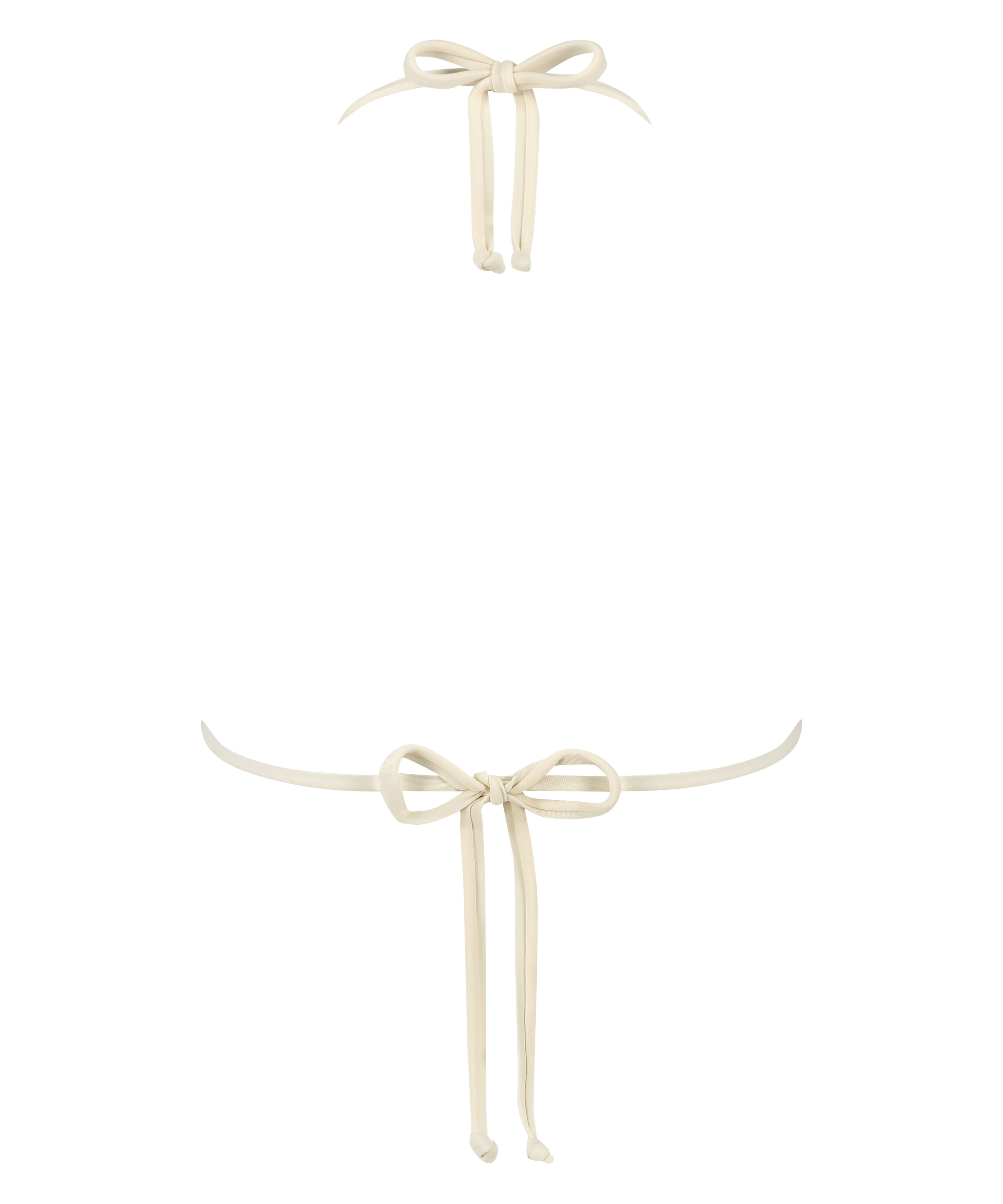 Tr&oacute;jkątna szydełkowa g&oacute;ra od bikini, Biały, main