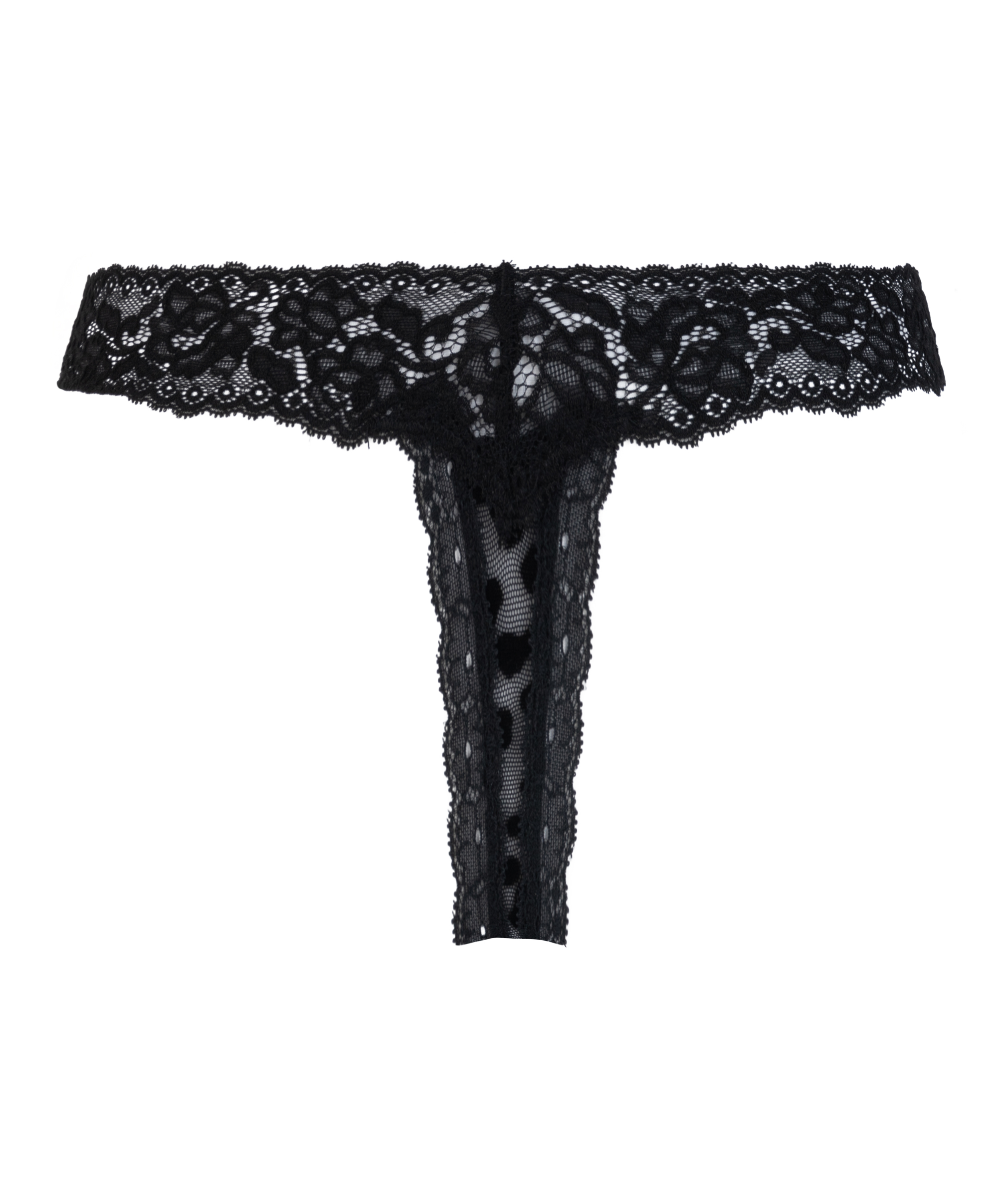 Marina Extra Low Thong, Czarny, main