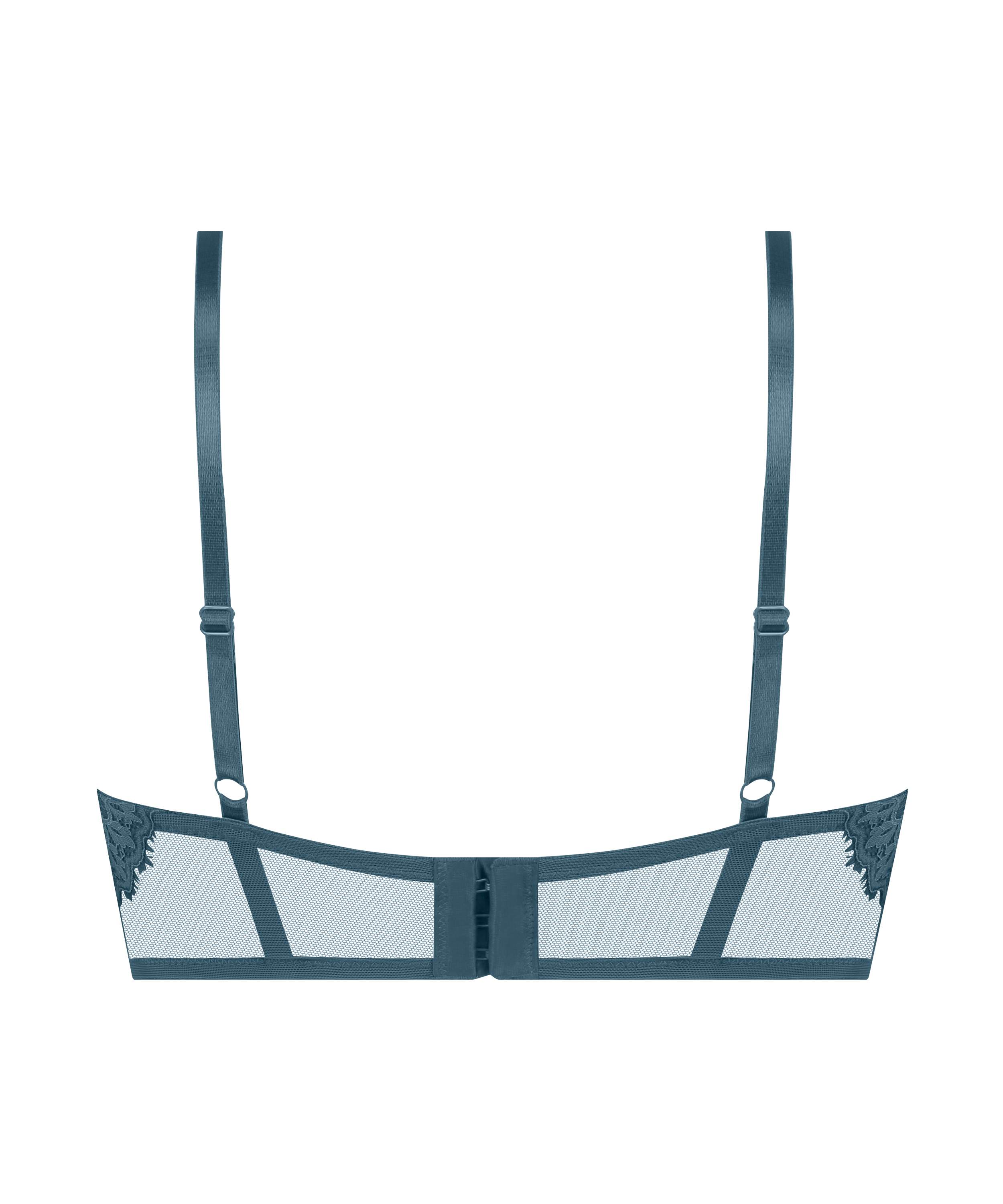 Biustonosz usztywniany z fiszbinami, typu longline Astrid, Niebieski, main