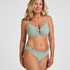 Nieusztywniona g&oacute;ra od bikini z fiszbinami Luxe, Zielony