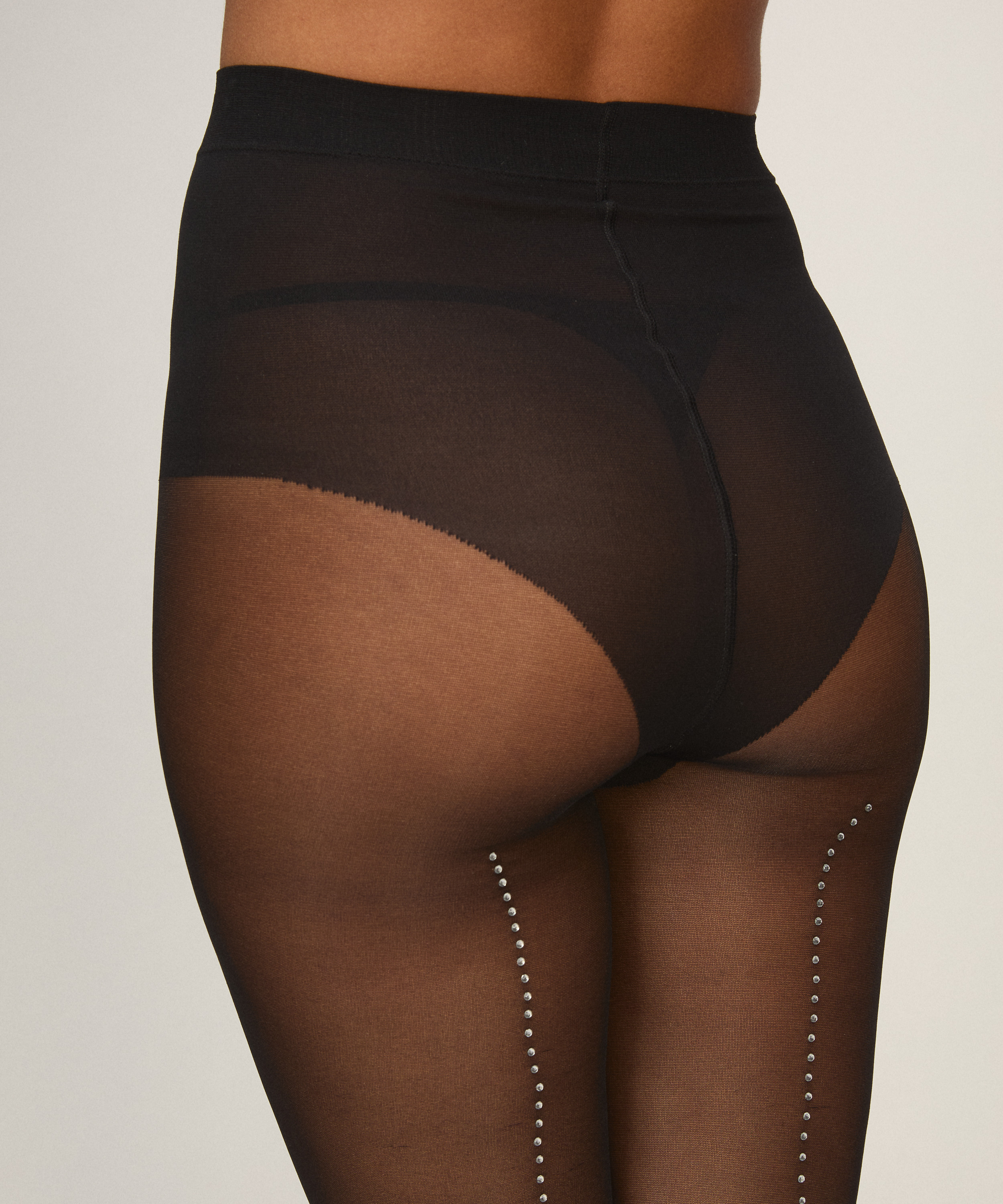 Rajstopy 15 Denier Diamond Backseam, Czarny, main