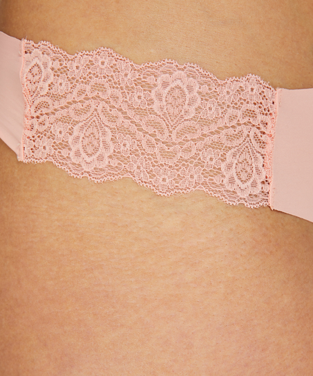 Invisible Lace Thong, Różowy