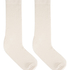 Cashmere Blend Ribbed Socks, Złamana biel