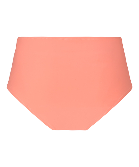 Wysokie Modelujące Majtki Bikini Luxe, Pomarańczowy