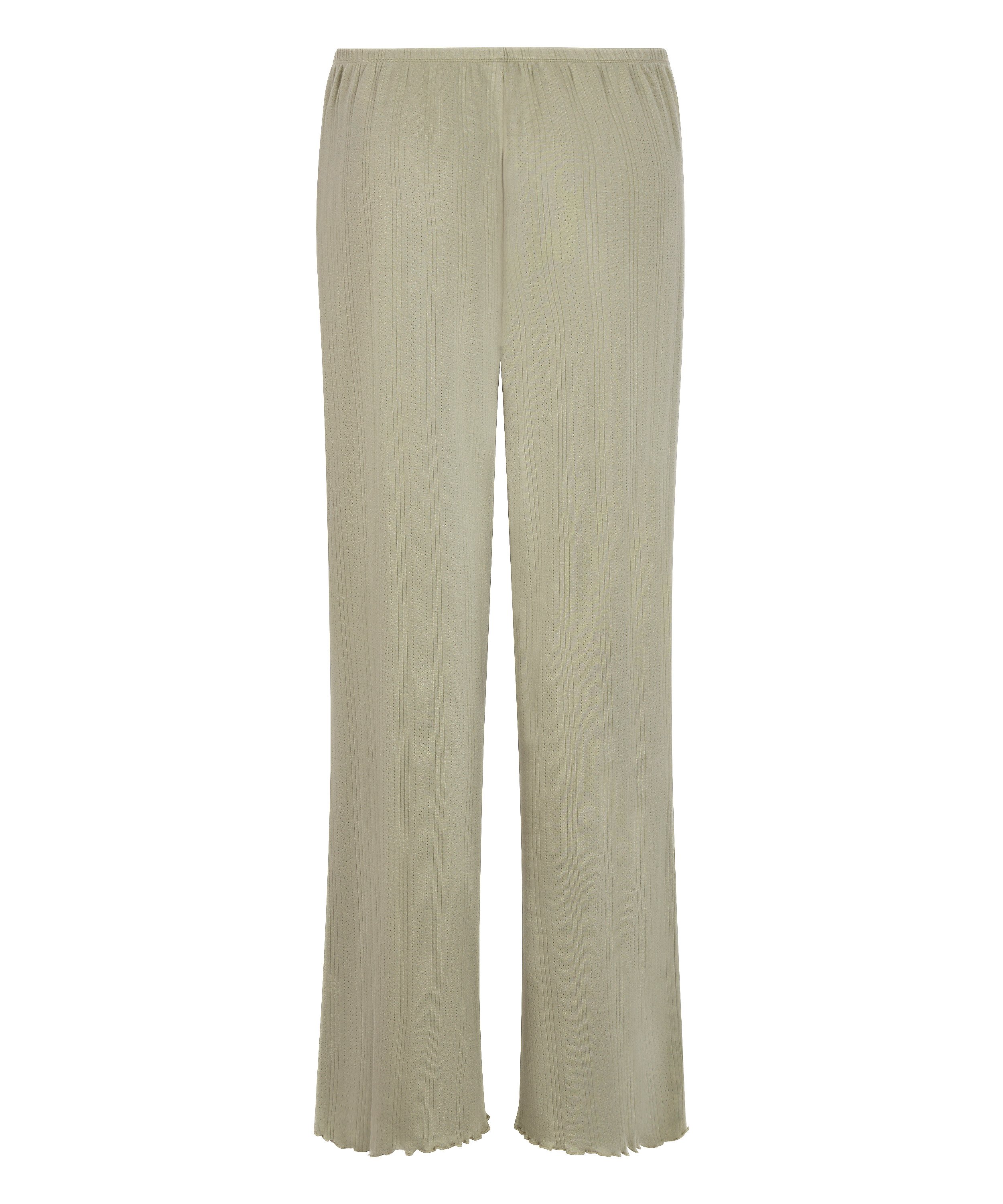 Piżama Spodnie Loose Pointelle, Zielony, main