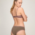 Demi Padded Underwired Bra, Brązowy