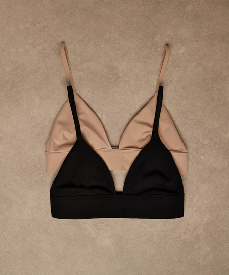 Tr&oacute;jkąt Bralette Smooth, Beżowy