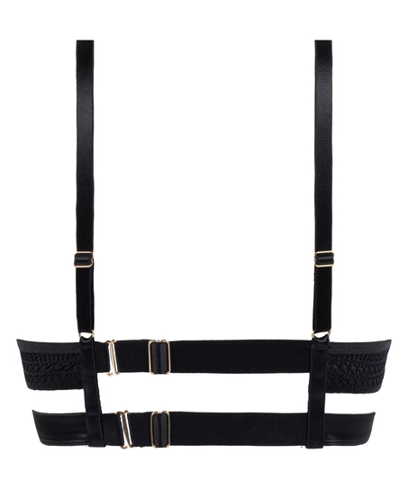 Nieusztywniany biustonosz z fiszbinami Missy, Czarny