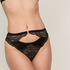 Stringi typu suspender Emily, Czarny