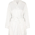 Satynowe Kimono w Kropki Dolly, Biały