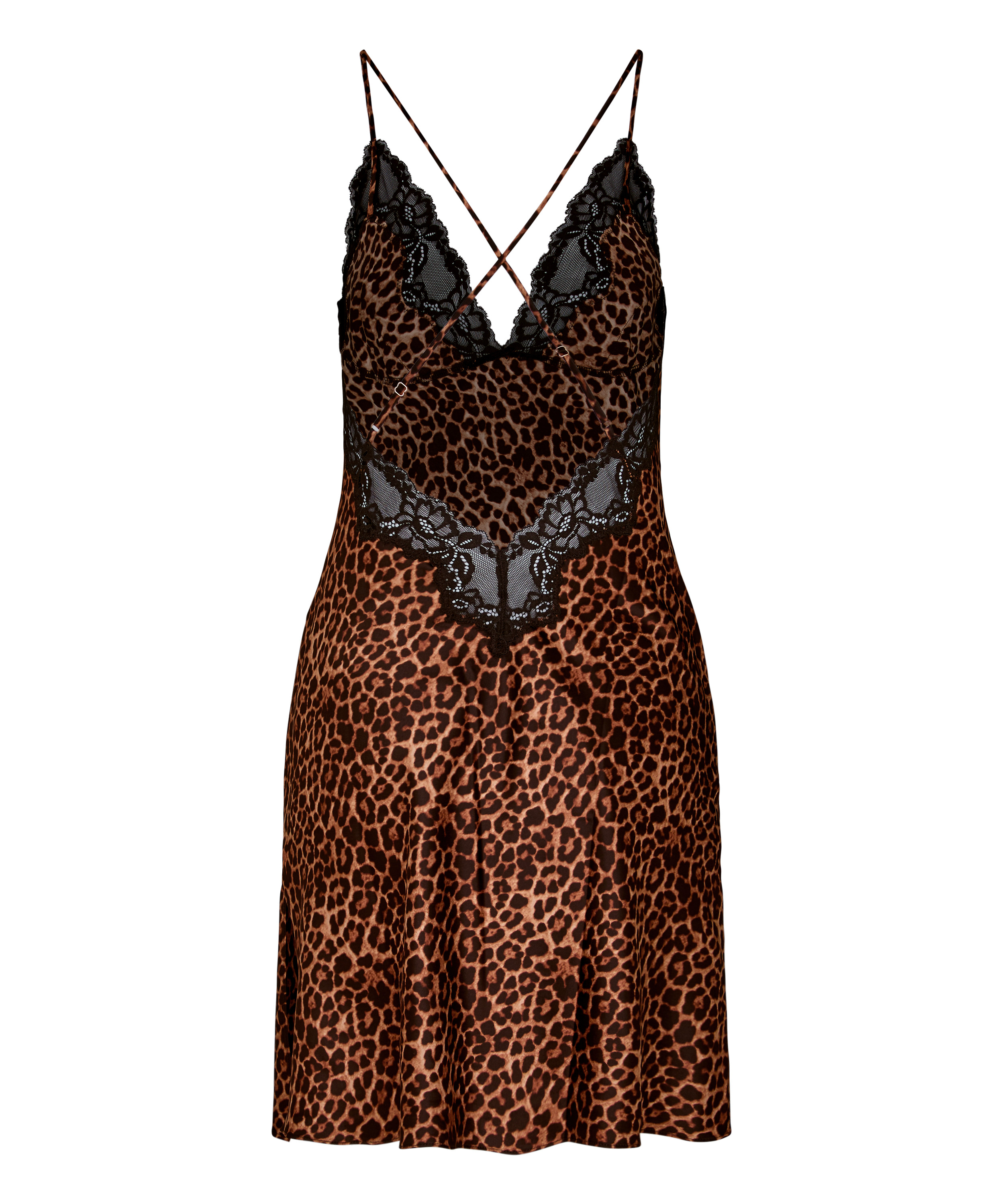 Koszula Nocna Leopard Gabrielle, Czarny, main