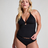 Majtki bikini Rio w muszelki, Czarny