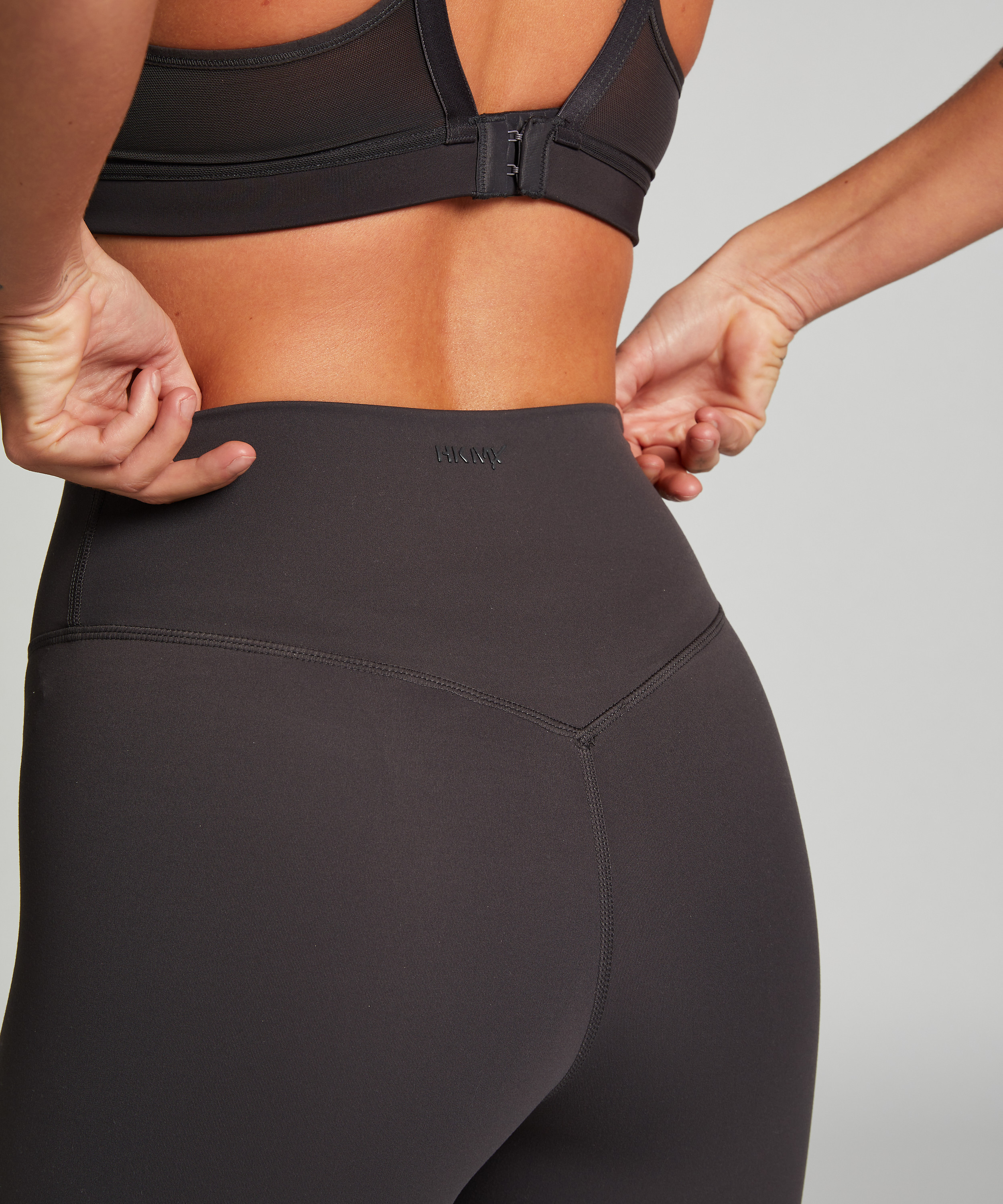 HKMX Legginsy z wysokim stanem, Szary, main