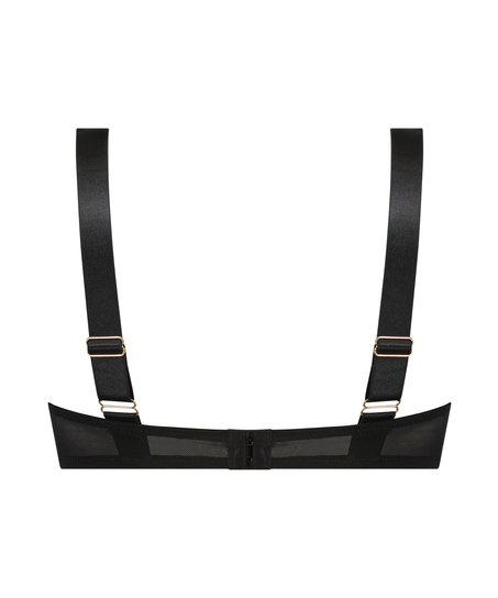 Biustonosz nieusztywniany z fiszbinami Hana, Czarny