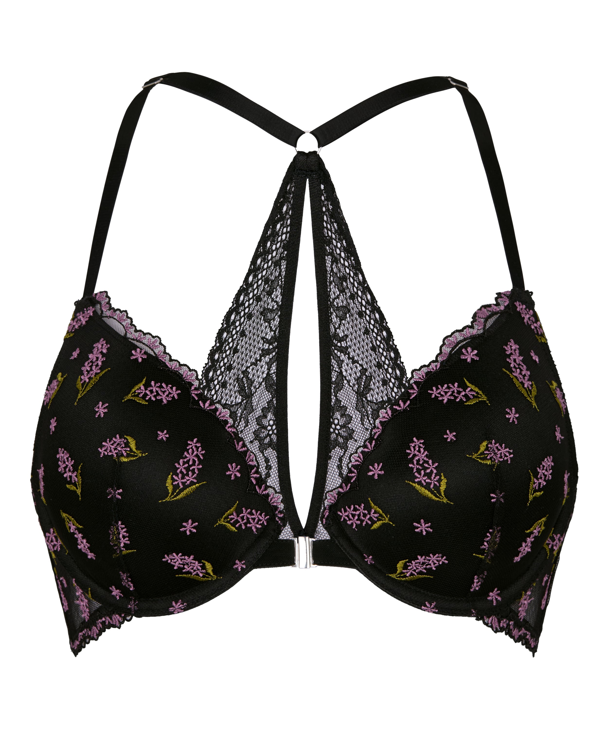 Biustonosz typu push-up Iris, Czarny, main